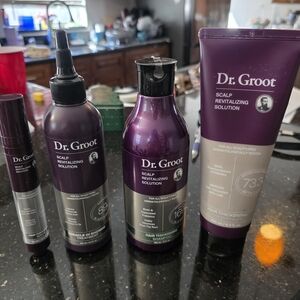 DR. GROOT Scalp Revitalizing Hair Care Set - Purple and Black